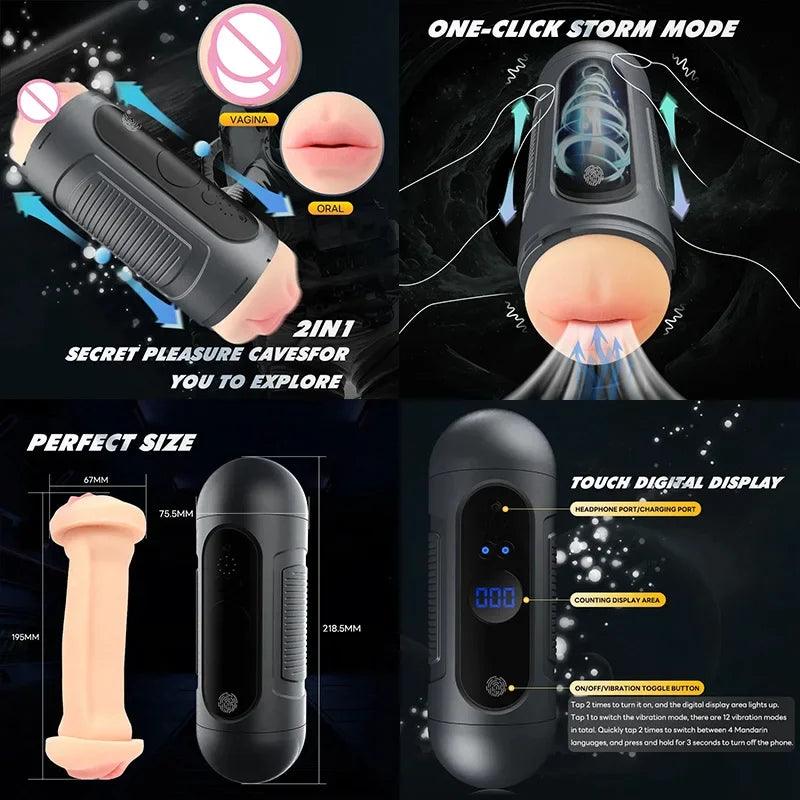 Male pleasure device   front product view