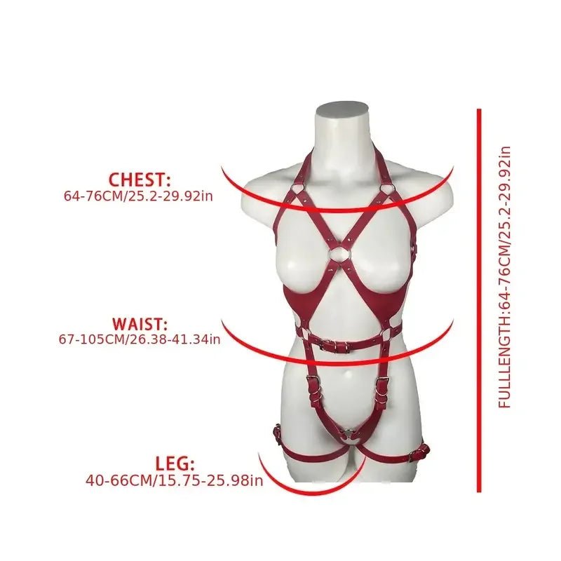 Close-up of material and stitching quality on bondage piece