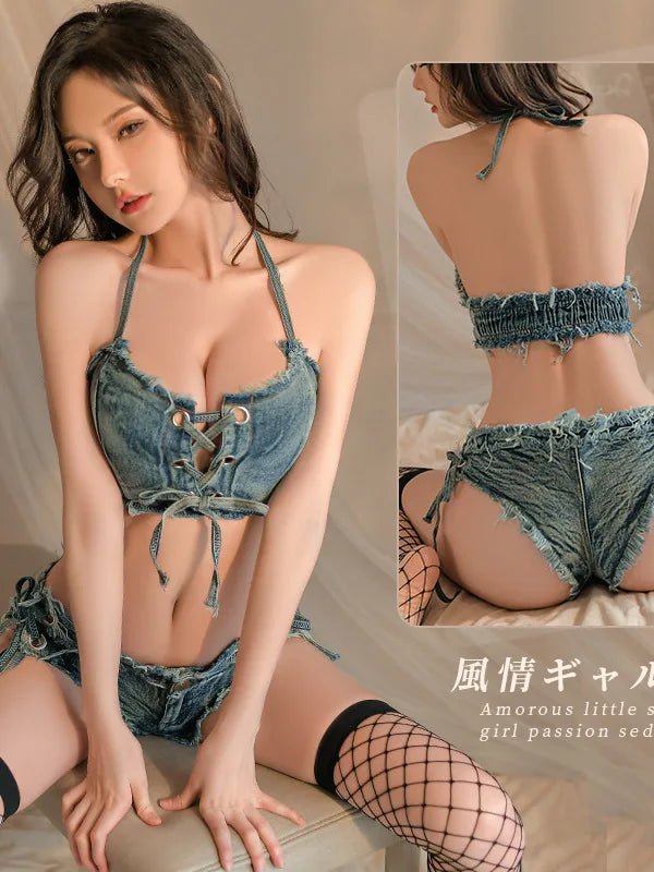 Rear view of lingerie showing back design