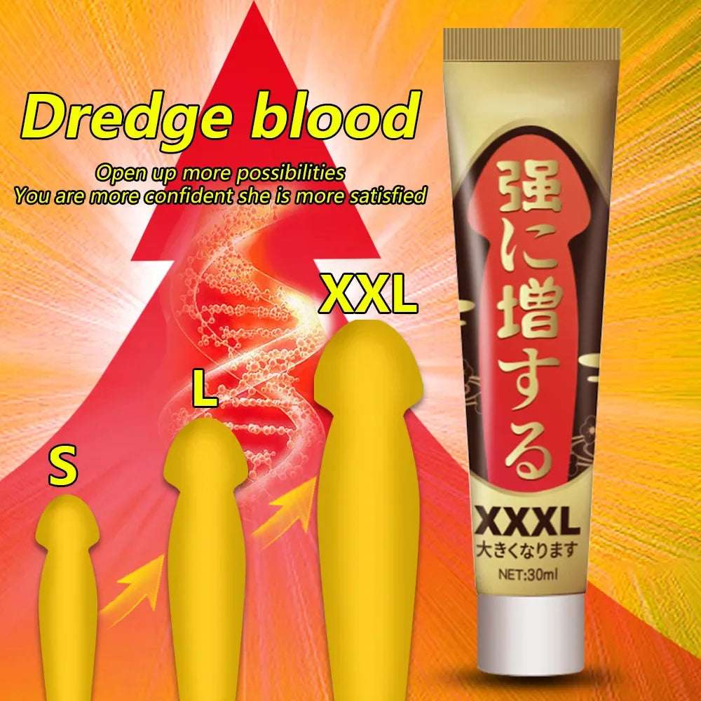30ml Sex Lube intimate Enlargement Sexual Cream Sex Oil Delay Male Lubricant External Use Fast Effective Grow Bigger adult products