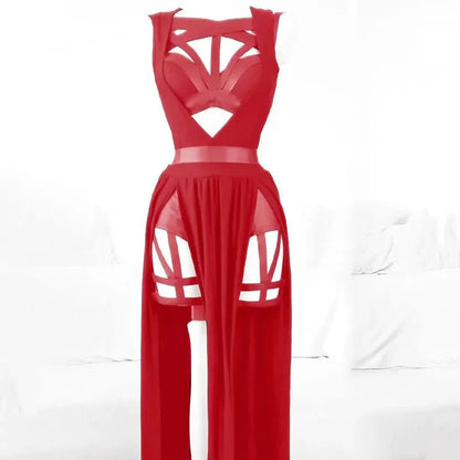 Rear view of lingerie showing back design