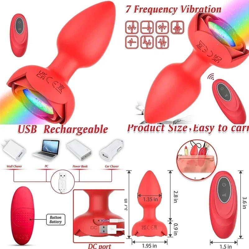 Overhead flat-lay of adult plug