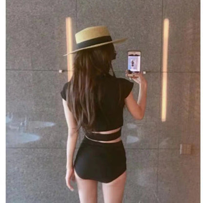 Rear view of lingerie showing back design