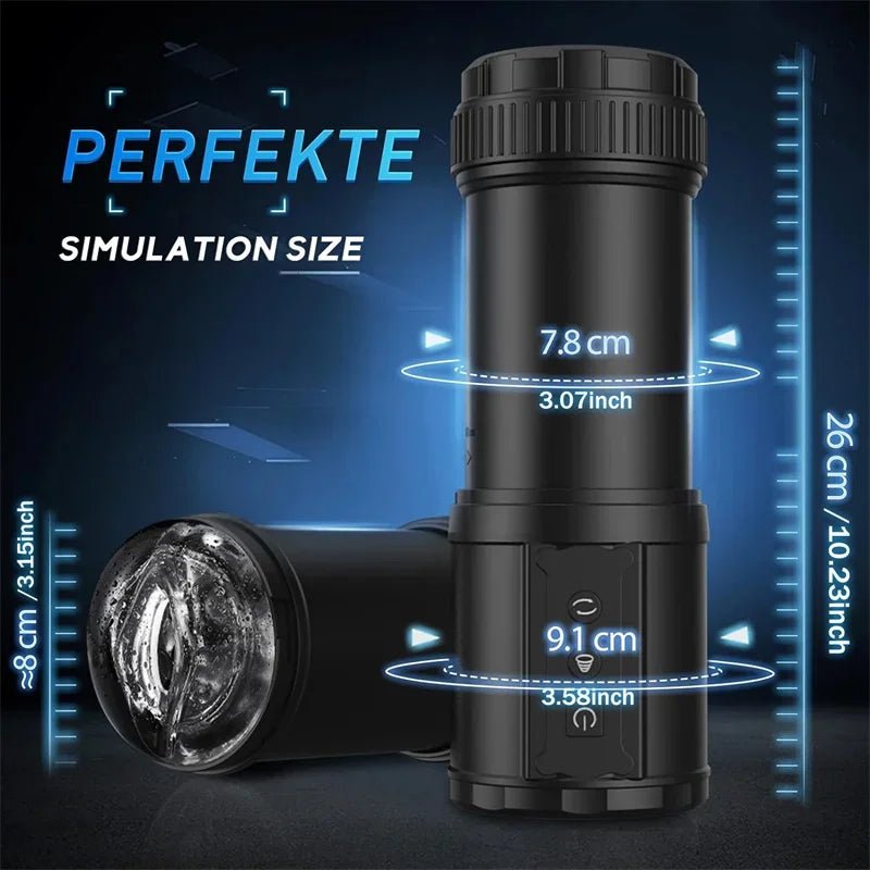 Size comparison of male pleasure device