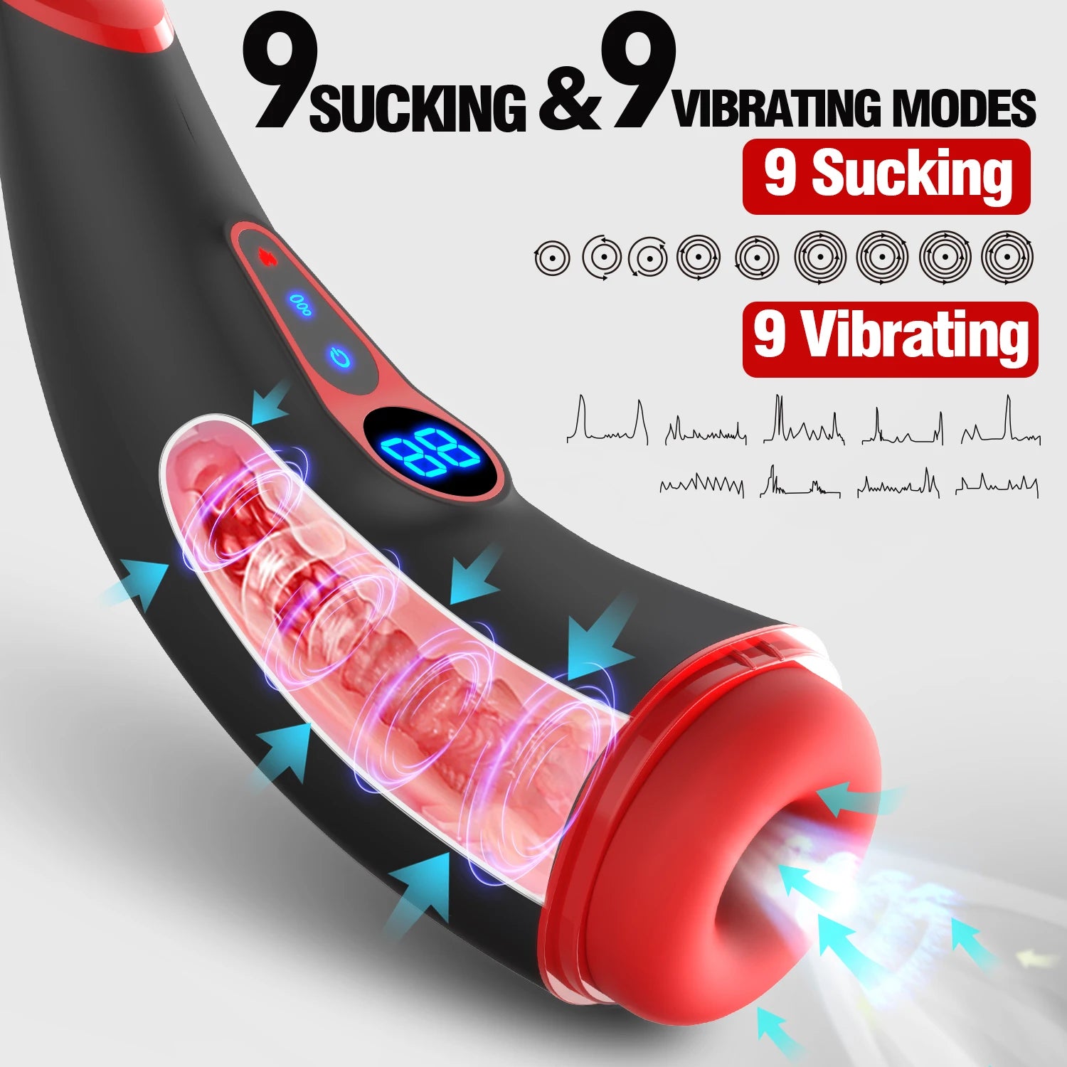 Side profile of vibrator showing shape