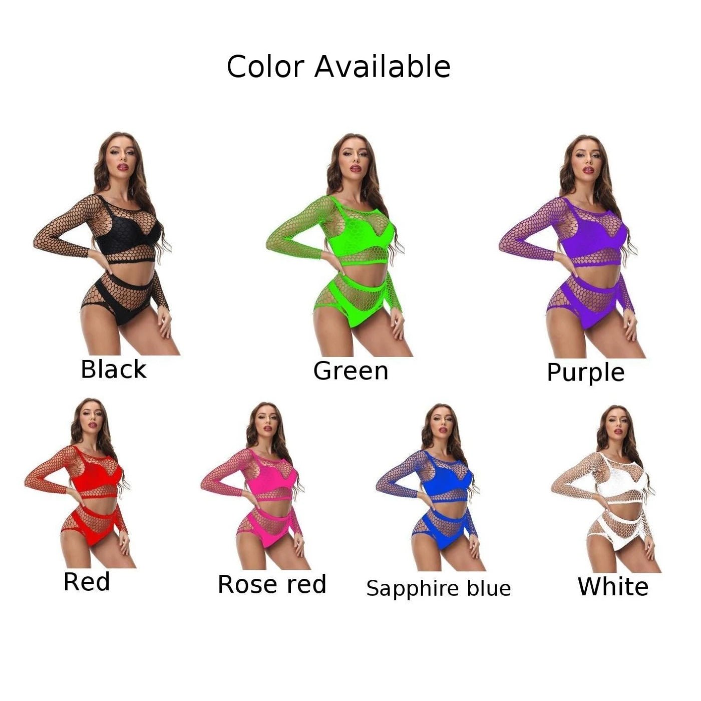 Lingerie set components laid flat