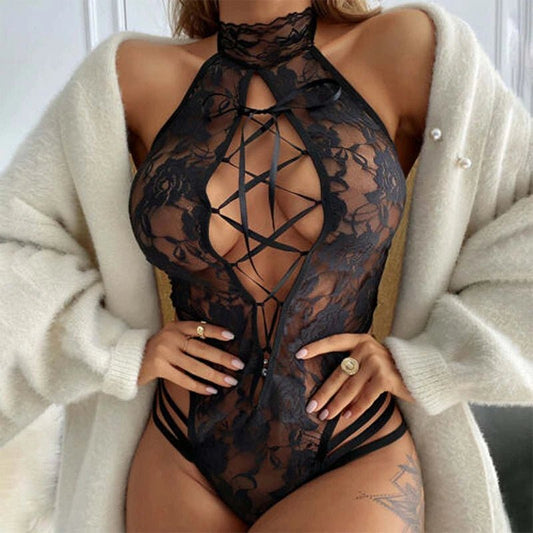 18 Adults Transparent Sexy Erotic Lingerie Bdsm Set