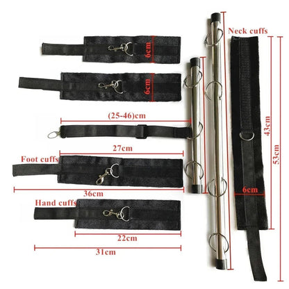 Close-up of material and stitching quality on bondage piece