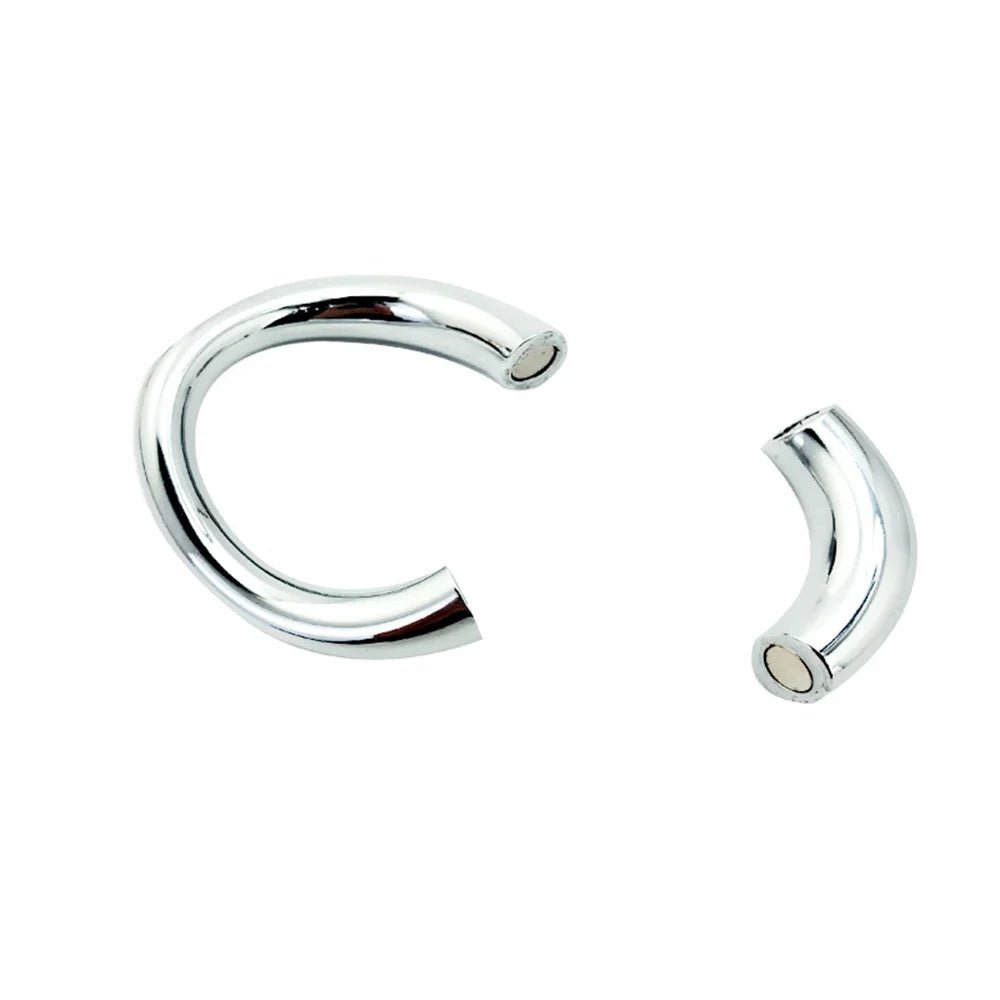 Close-up of silicone or metal ring material