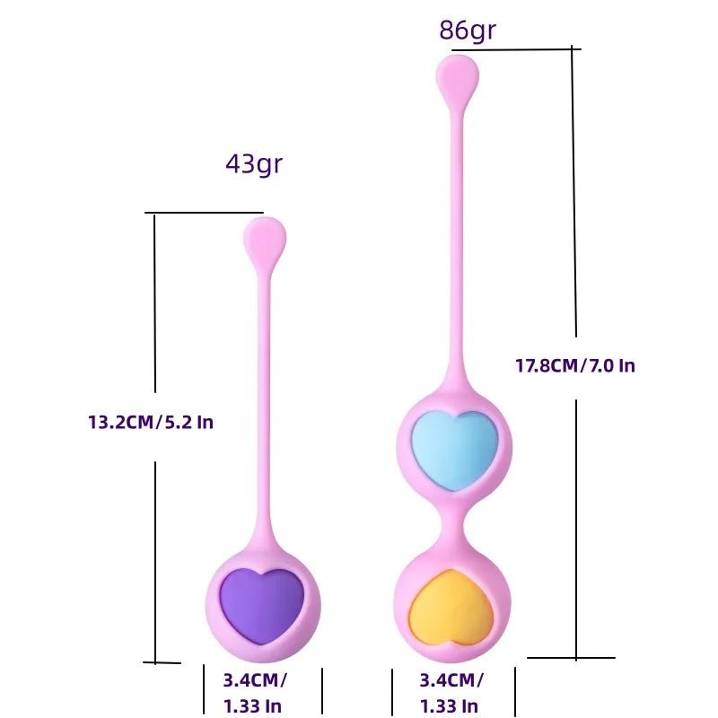 Side profile of kegel trainer showing shape