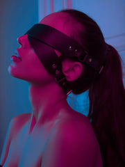 Black Bondage Eye Mask