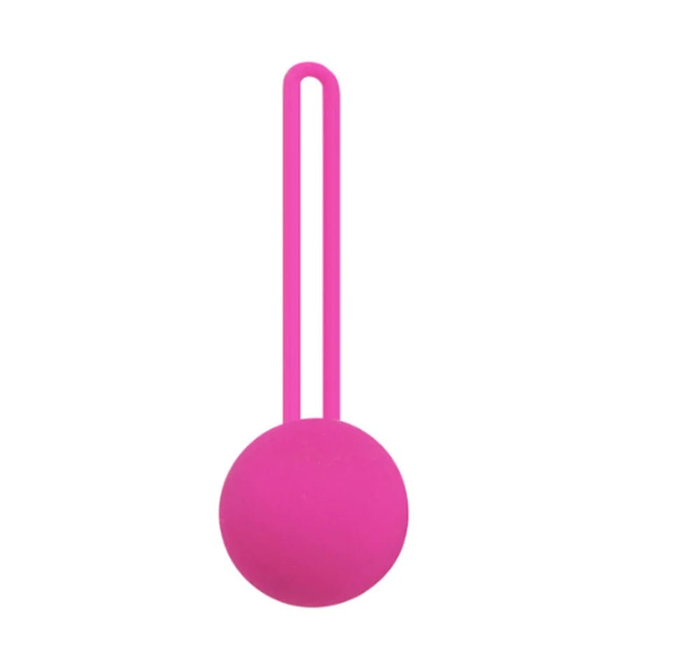 Side profile of kegel trainer showing shape