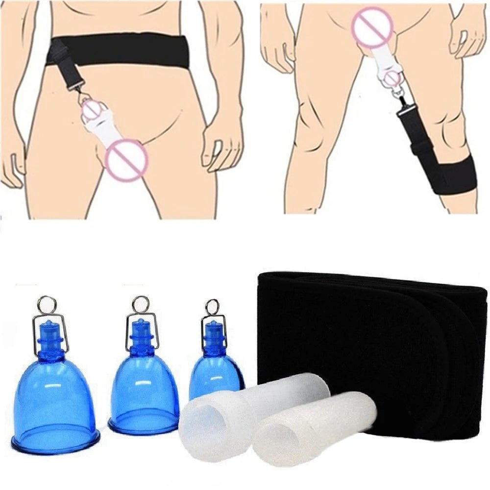 Front view of male extender stretcher vacuum cup hanger tool on white background