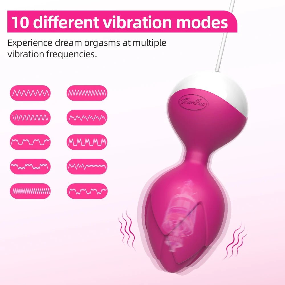 Side profile of kegel trainer showing shape