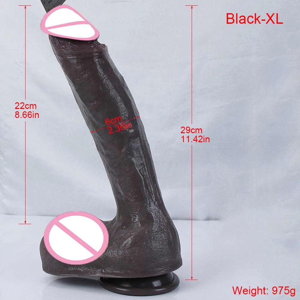 XXL Oversized Realistic Huge Design With Suction C   packaging and box contents