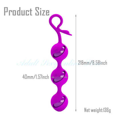 Side profile of kegel trainer showing shape