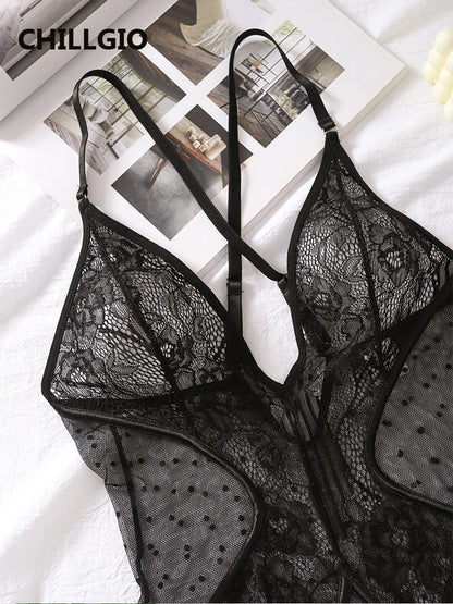 Close-up of lace, mesh, or fabric detail