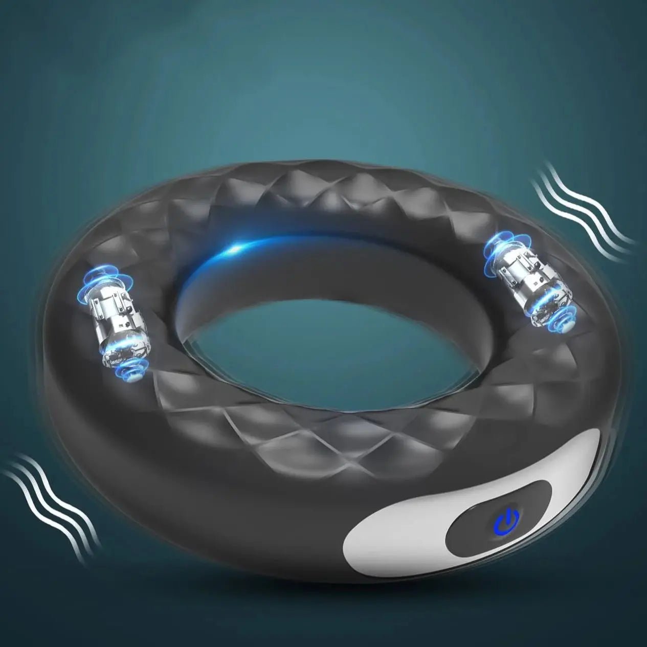 Close-up of silicone or metal ring material