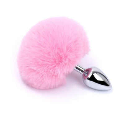 Overhead view of small fox tail plug