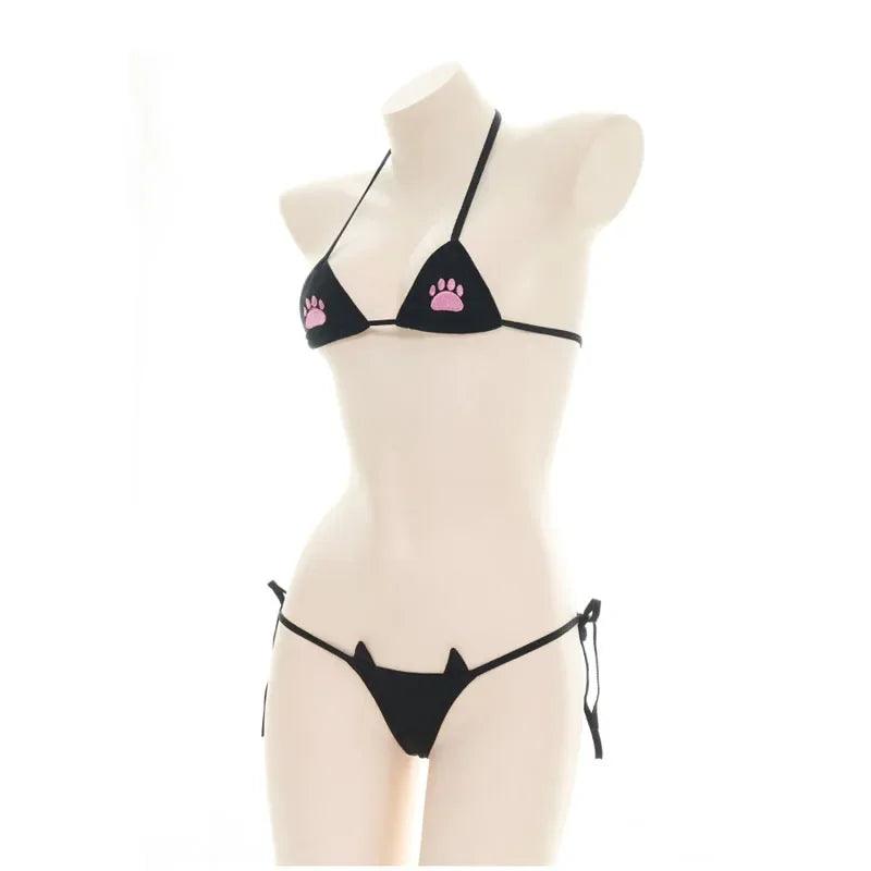 Rear view of lingerie showing back design