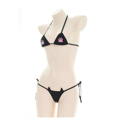 Rear view of lingerie showing back design