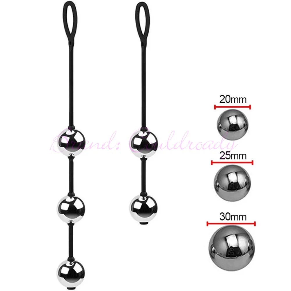 Side profile of kegel trainer showing shape