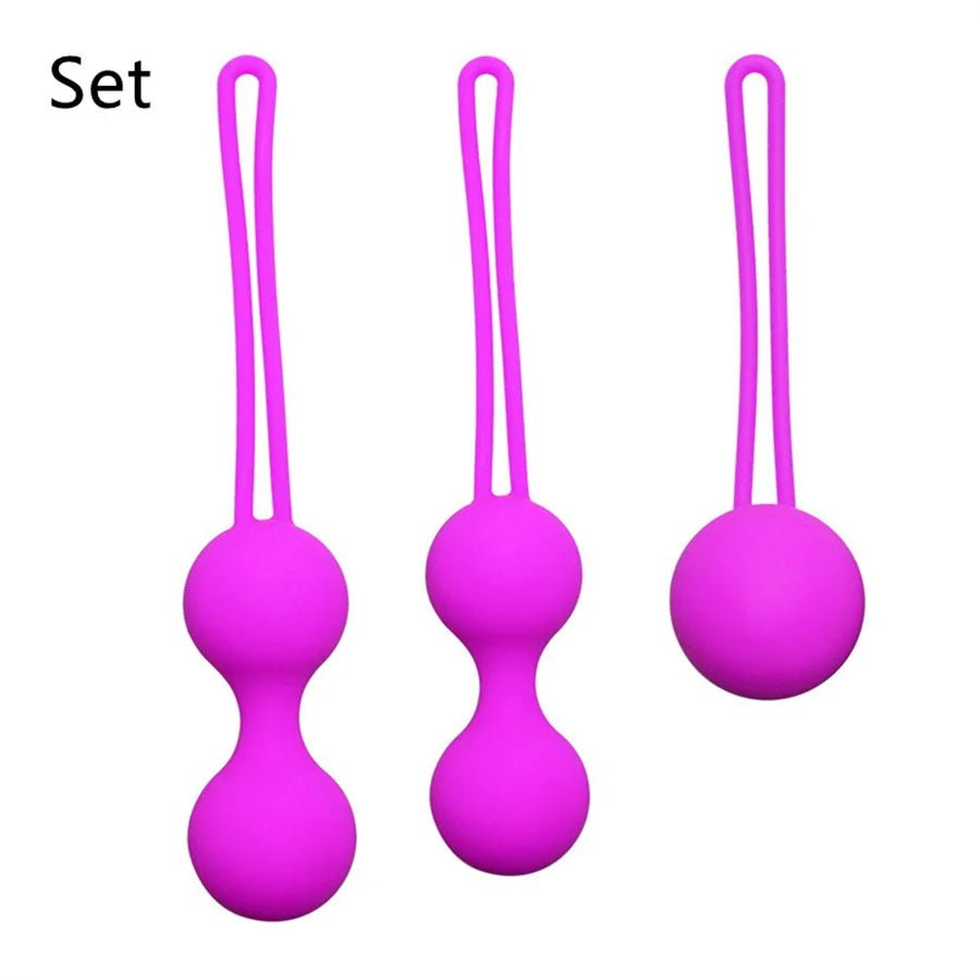 Kegel exercise set with multiple pieces