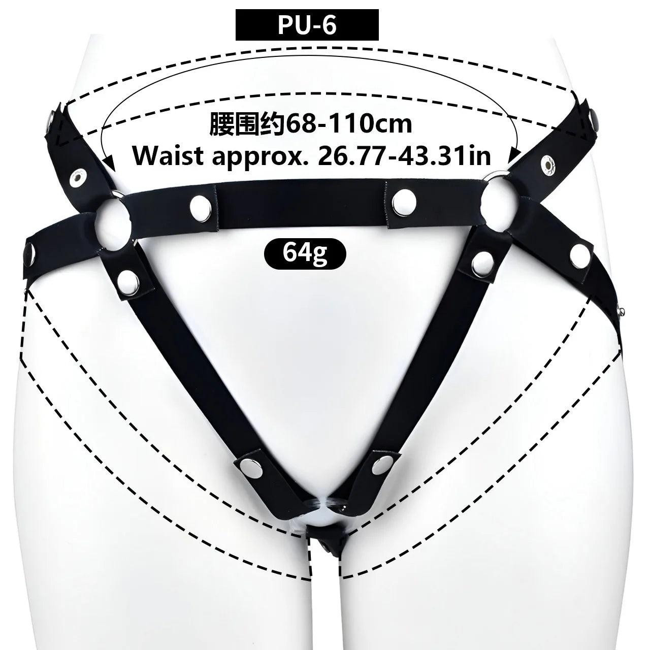 Close-up of material and stitching quality on bondage piece