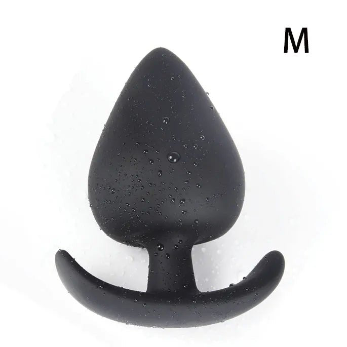 Texture close-up on large silicone adult toy