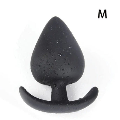 Texture close-up on large silicone adult toy