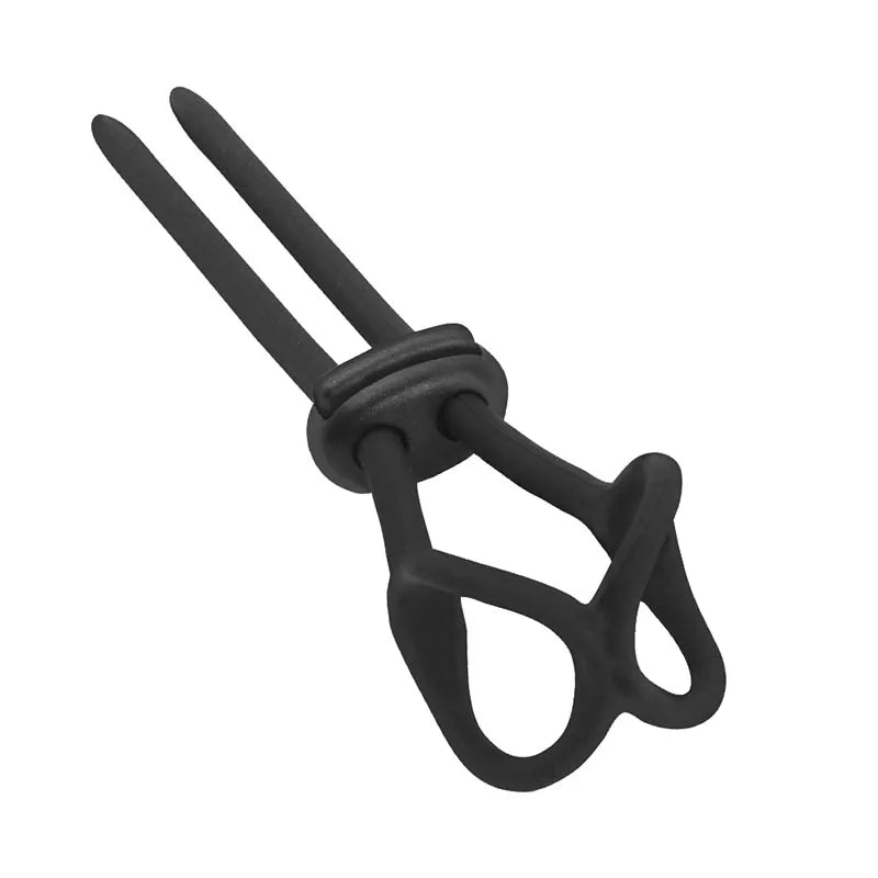Close-up of silicone or metal ring material