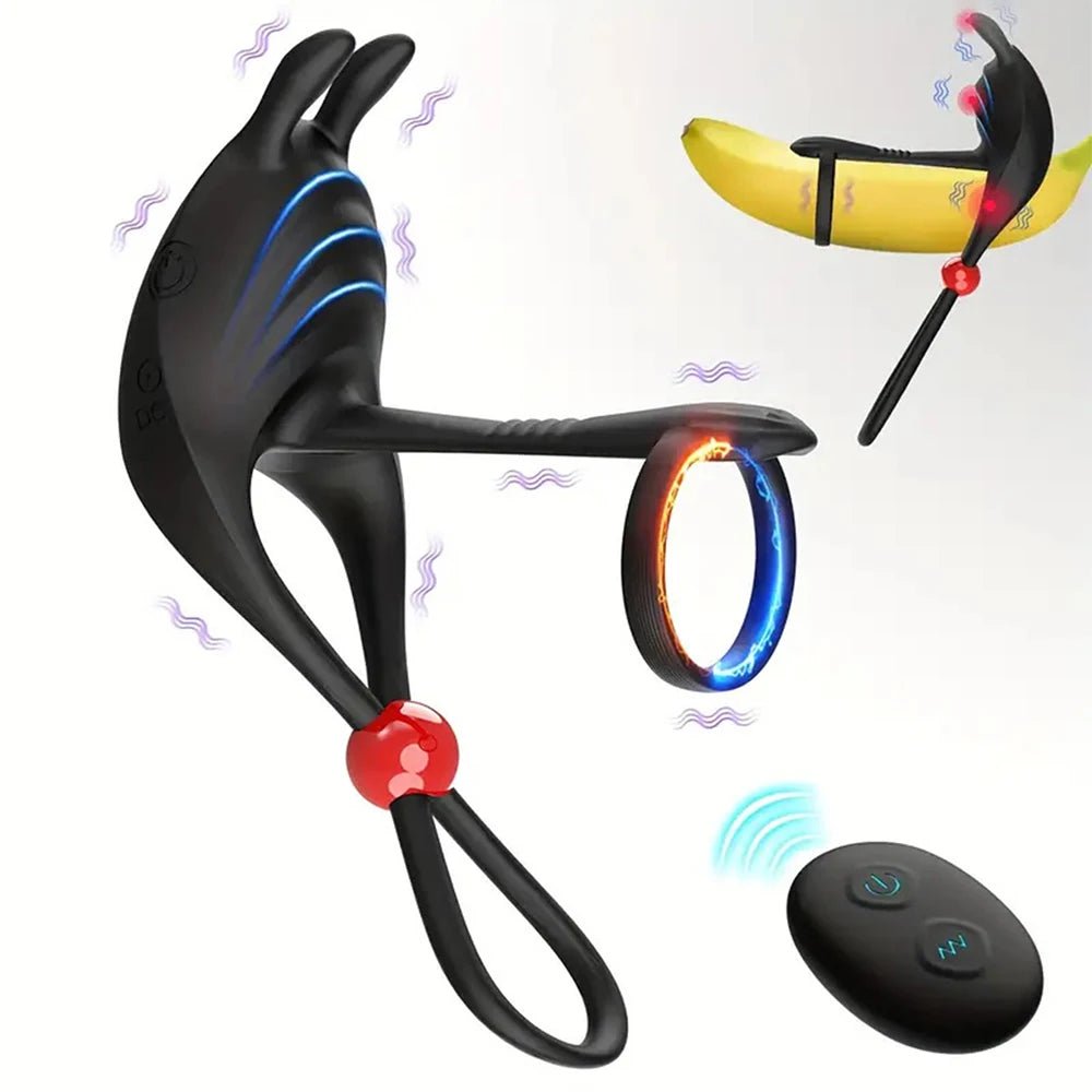 Ring with vibrator attachment detail
