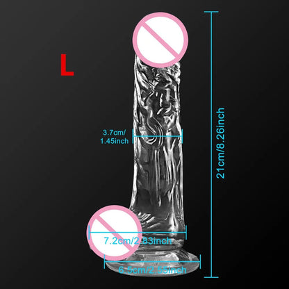 Multiple size options for adult toy
