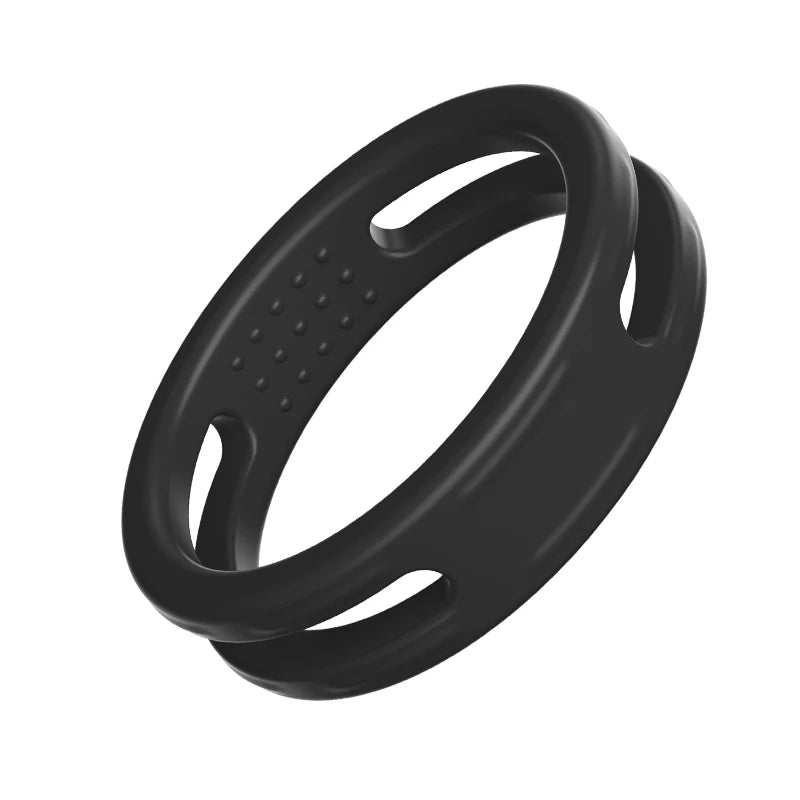 Close-up of silicone or metal ring material