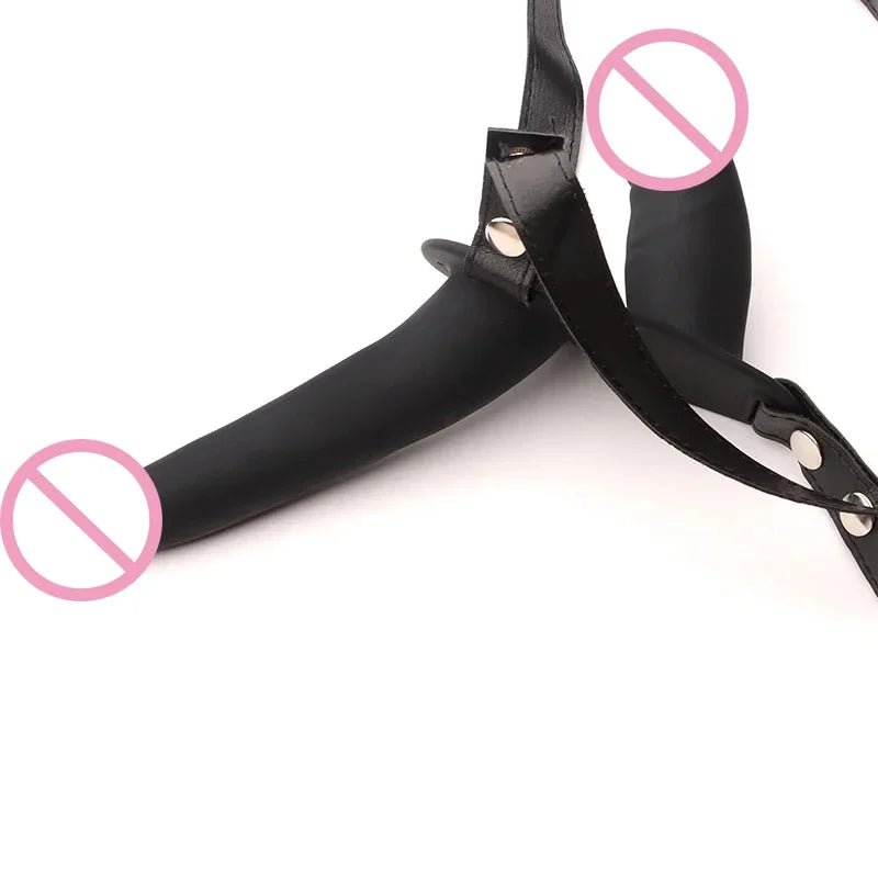 Harness adjustment straps and buckles