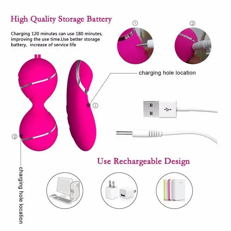 Kegel device with USB charging cable included