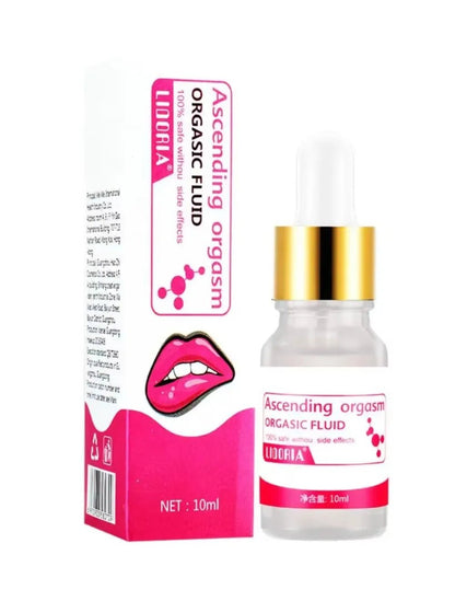 Rear or angled view of new upgrade women fashion tightening orgasmic gel exciter oil