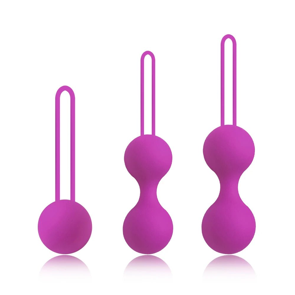 Kegel exercise set with multiple pieces