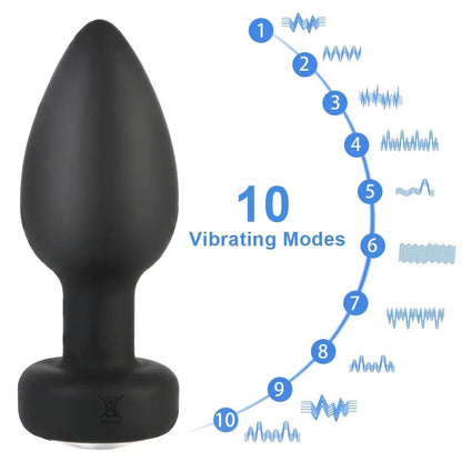 Side view of 10-speed vibrating plug