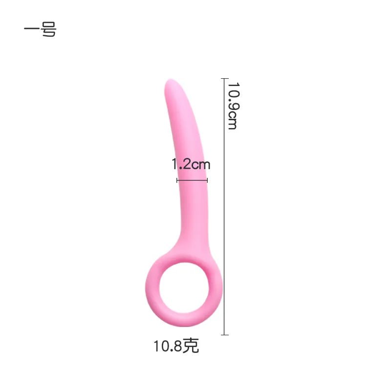 Crescent plug at angle showing curved ergonomic design