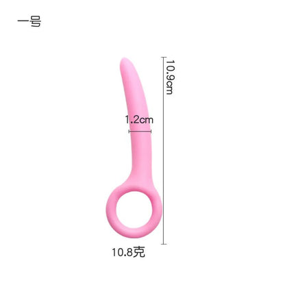 Crescent plug at angle showing curved ergonomic design