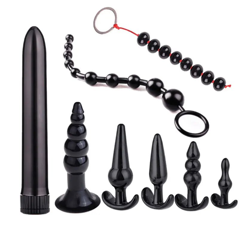 Flared base detail across silicone plug set