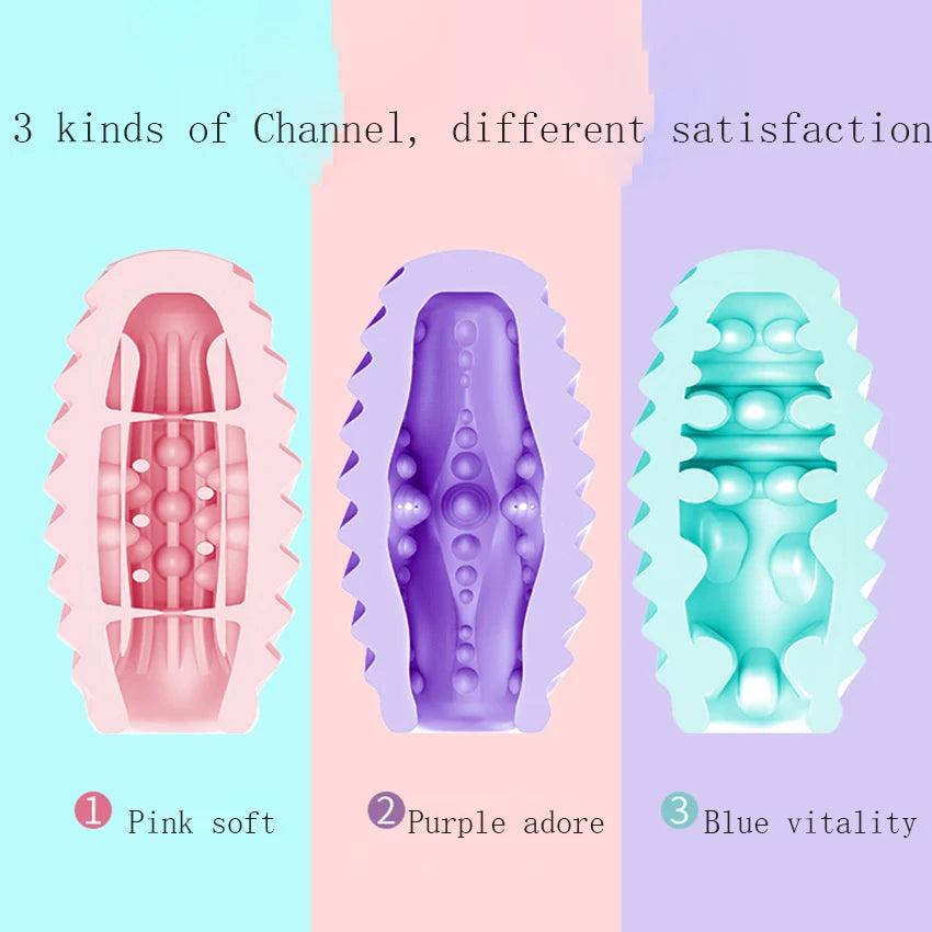 Size comparison of silicone pocket toy for men - ultimate pleasure experience with scale reference