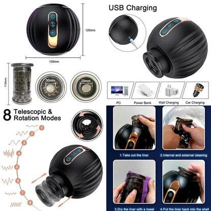 Accessories included with male pleasure device