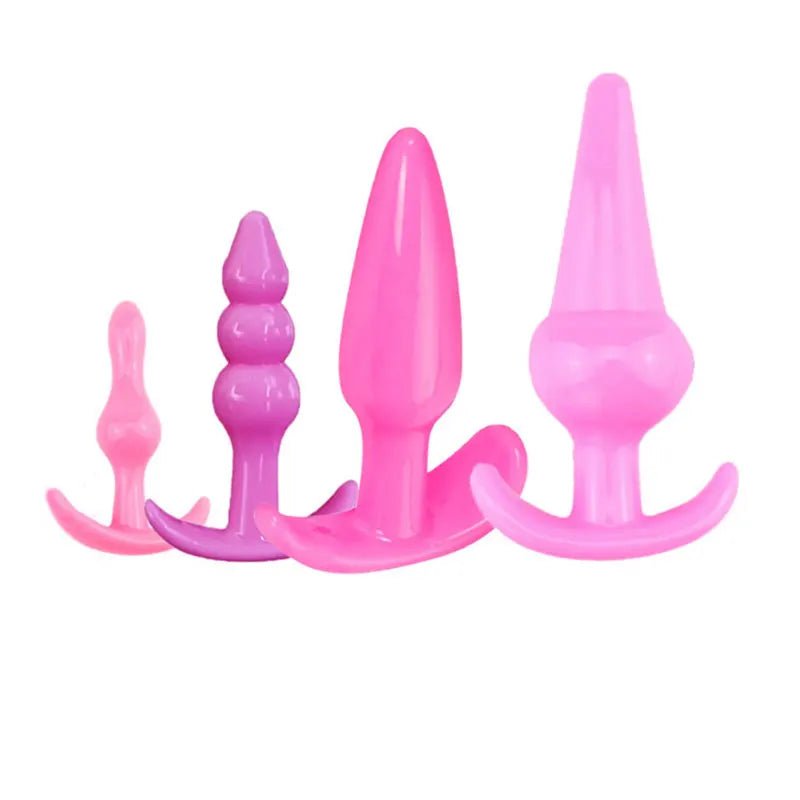 Silicone texture close-up on plug set