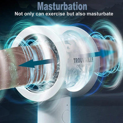 Close-up of material texture and finish on automatic telescopic cup for ultimate pleasure experience