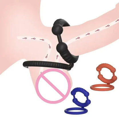 Close-up of silicone or metal ring material