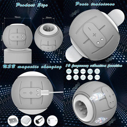 Close-up of control buttons or charging port on 9kilo se cup x toy for men inflatable fun experience pleasure