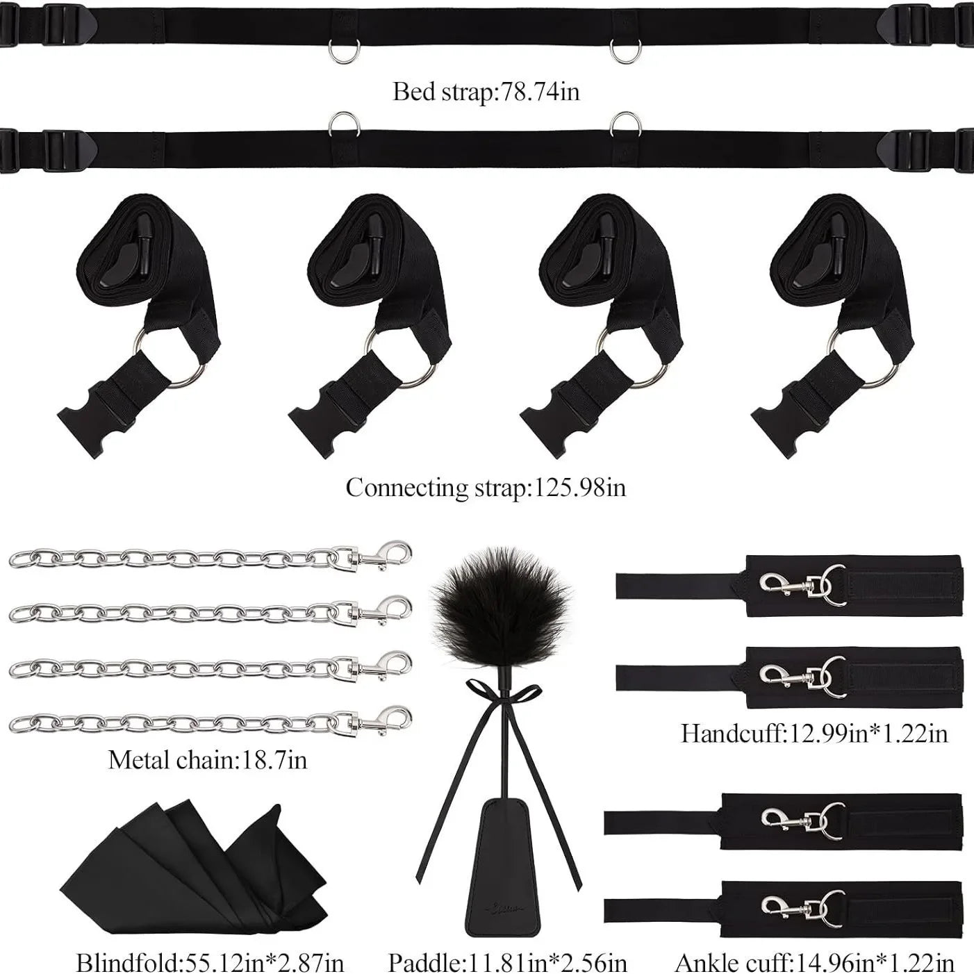 Colour options for bondage accessory