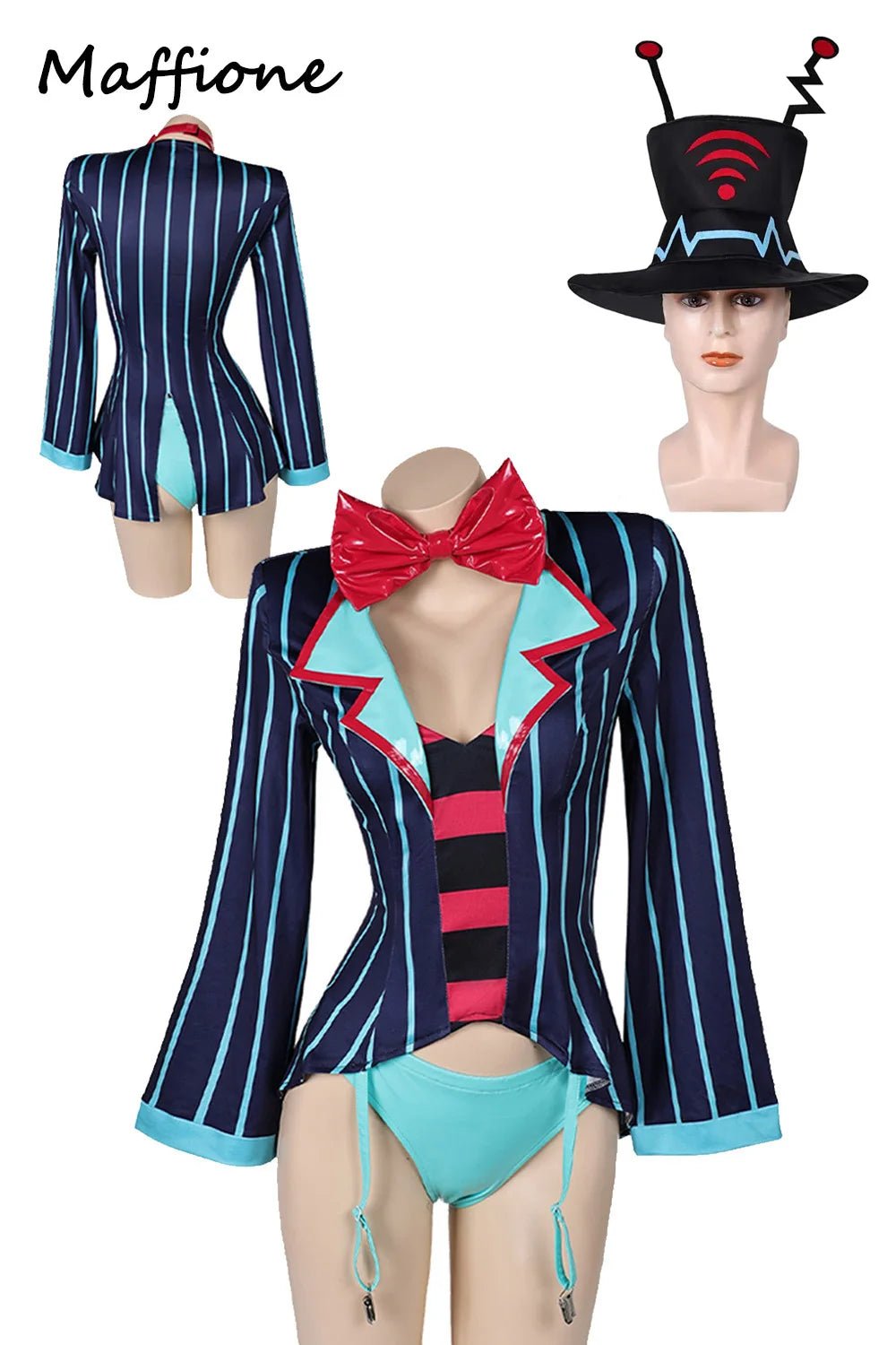 Lingerie piece shown on dress form   front view